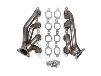 Flowtech 1-5/8-Inch Shorty Headers; Raw (14-15 V8 Silverado 1500)