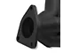 Flowtech 1-7/8-Inch Shorty Headers; Black Painted (07-13 6.0L Silverado 2500 HD)