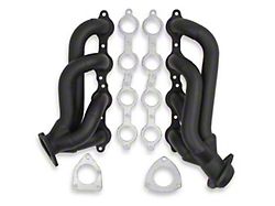 Flowtech 1-3/4-Inch Shorty Headers; Black Painted (07-13 6.0L Silverado 3500 HD)