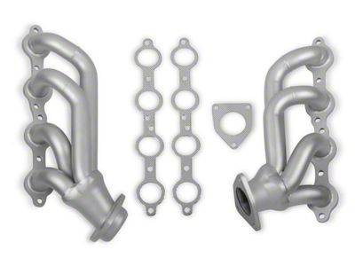 Flowtech 1-5/8-Inch Shorty Headers; Ceramic (07-13 4.8L, 5.3L Tahoe)