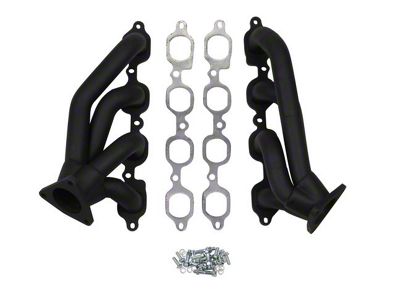 Flowtech 1-5/8-Inch Shorty Headers; Black Painted (14-15 Tahoe)