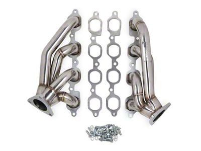 Flowtech 1-5/8-Inch Shorty Headers; Polished (14-15 Tahoe)