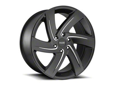 Foose Bodine Matte Black Milled 6-Lug Wheel; 22x9.5; 25mm Offset (07-14 Yukon)