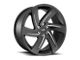 Foose Bodine Matte Black Milled 6-Lug Wheel; 22x9.5; 25mm Offset (14-18 Silverado 1500)