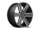 Foose Switch Black Milled 6-Lug Wheel; 20x9.5; 30mm Offset (14-18 Sierra 1500)