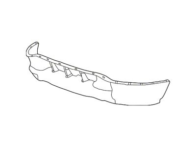 Ford Front Bumper Valance; Beige (01-03 4WD F-150)