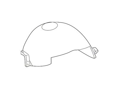 Ford Front Fender Splash Shield; Passenger Side (04-08 F-150)