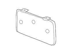 Ford Front License Plate Bracket (99-03 F-150, Excluding Lightning & Harley Davidson)