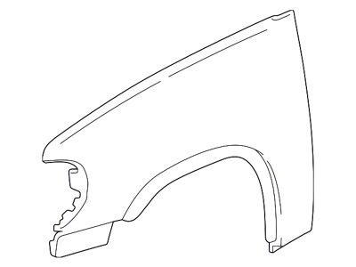 Ford Front Wheel Arch Molding; Passenger Side (04-08 F-150 King Ranch, Lariat)