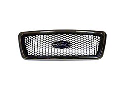 Ford Honeycomb Design Upper Replacement Grille; Chrome (04-08 F-150)