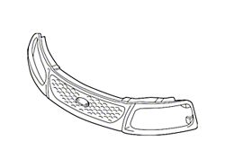 Ford Honeycomb Design Upper Replacement Grille; Unpainted (99-03 F-150)