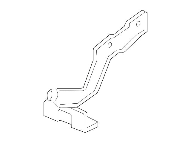 Ford Hood Hinge; Passenger Side (04-08 F-150)