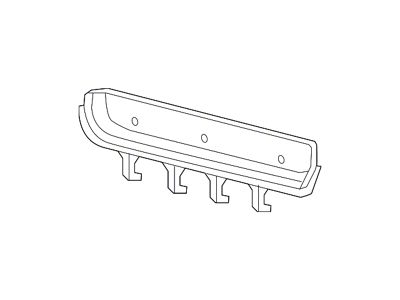 Ford Lower Bumper Grille Insert; Black (04-05 F-150)