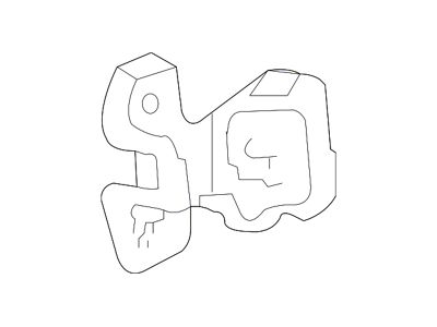 Ford Lower Front Door Hinge; Driver Side (04-14 F-150)