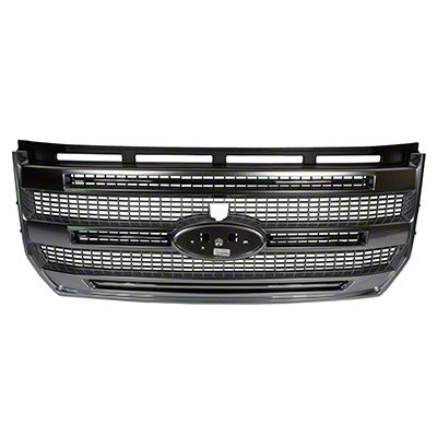 Ford Luxurious Three Bar Style Upper Replacement Grille; Chrome (15-17 F-150 w/ Forward Facing Camera)