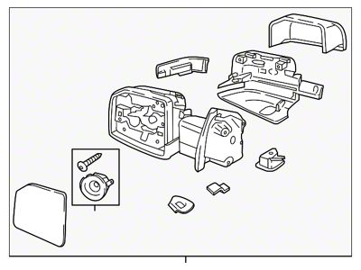 Ford Powered Side Mirror; Unpainted; Passenger Side (18-20 F-150)
