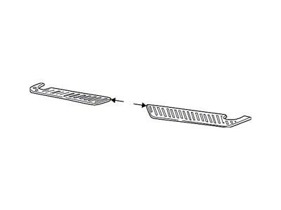 Ford Rear Bumper Step Pad; Passenger Side (97-03 F-150 Styleside)
