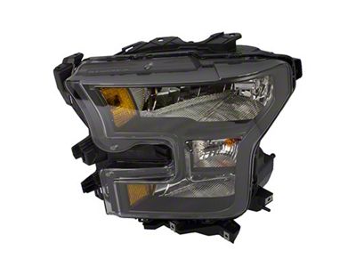 Ford Special Edition Factory Replacement Halogen Headlight; Black Housing; Clear Lens; Driver Side (15-17 F-150 w/ Factory Halogen Headlights)