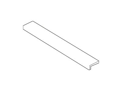 Ford Tailgate Molding; Center (09-14 F-150 w/ Tailgate Step)