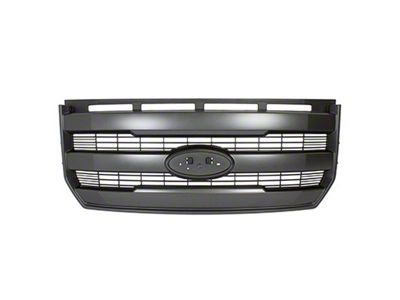 Ford Three Bar Style Upper Replacement Grille; Unpainted (15-17 F-150 w/o Forward Facing Camera)