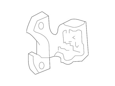 Ford Upper Front Door Hinge; Driver Side (04-14 F-150)