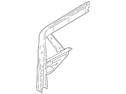 Ford Upper Inner Front Frame Rail; Driver Side (15-20 F-150)