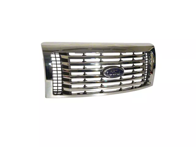 Ford XLT Upper Replacement Grille; Chrome (09-14 F-150, Excluding Raptor)