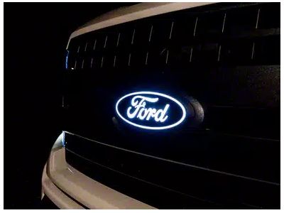 Ford LED Illuminated Ford Grille Emblem for Forward Facing Camera (21-22 F-250 Super Duty w/ Factory Halogen Headlights)
