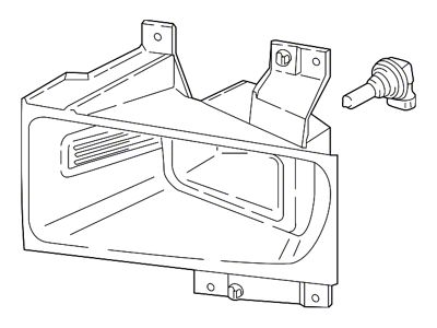 Ford Halogen Fog Light; Driver Side (17-22 F-350 Super Duty)