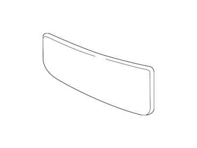 Ford Lower Towing Mirror Glass; Passenger Side (17-24 F-350 Super Duty w/ Towing Mirror Turn Signals)