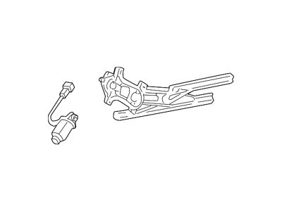 Ford Power Window Regulator with Motor; Rear Passenger Side (11-12 F-350 Super Duty SuperCrew)
