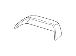 Ford Towing Mirror Cover; Unpainted; Passenger Side (17-26 F-350 Super Duty)
