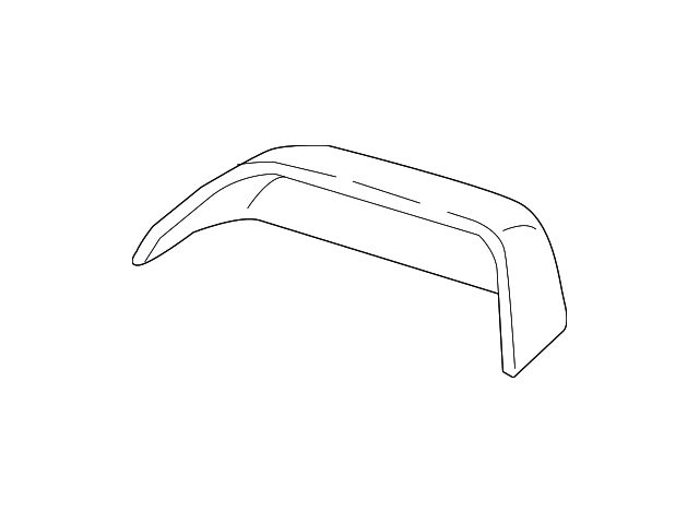 Ford Towing Mirror Cover; Unpainted; Passenger Side (17-24 F-350 Super Duty)