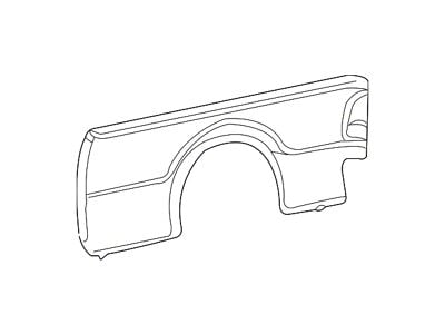 Ford Truck Bed Panel; Passenger Side (11-16 F-350 Super Duty w/ 6-3/4-Foot Bed)