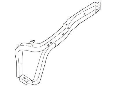 Ford Upper Side Radiator Support Rail; Driver Side (17-22 F-350 Super Duty)