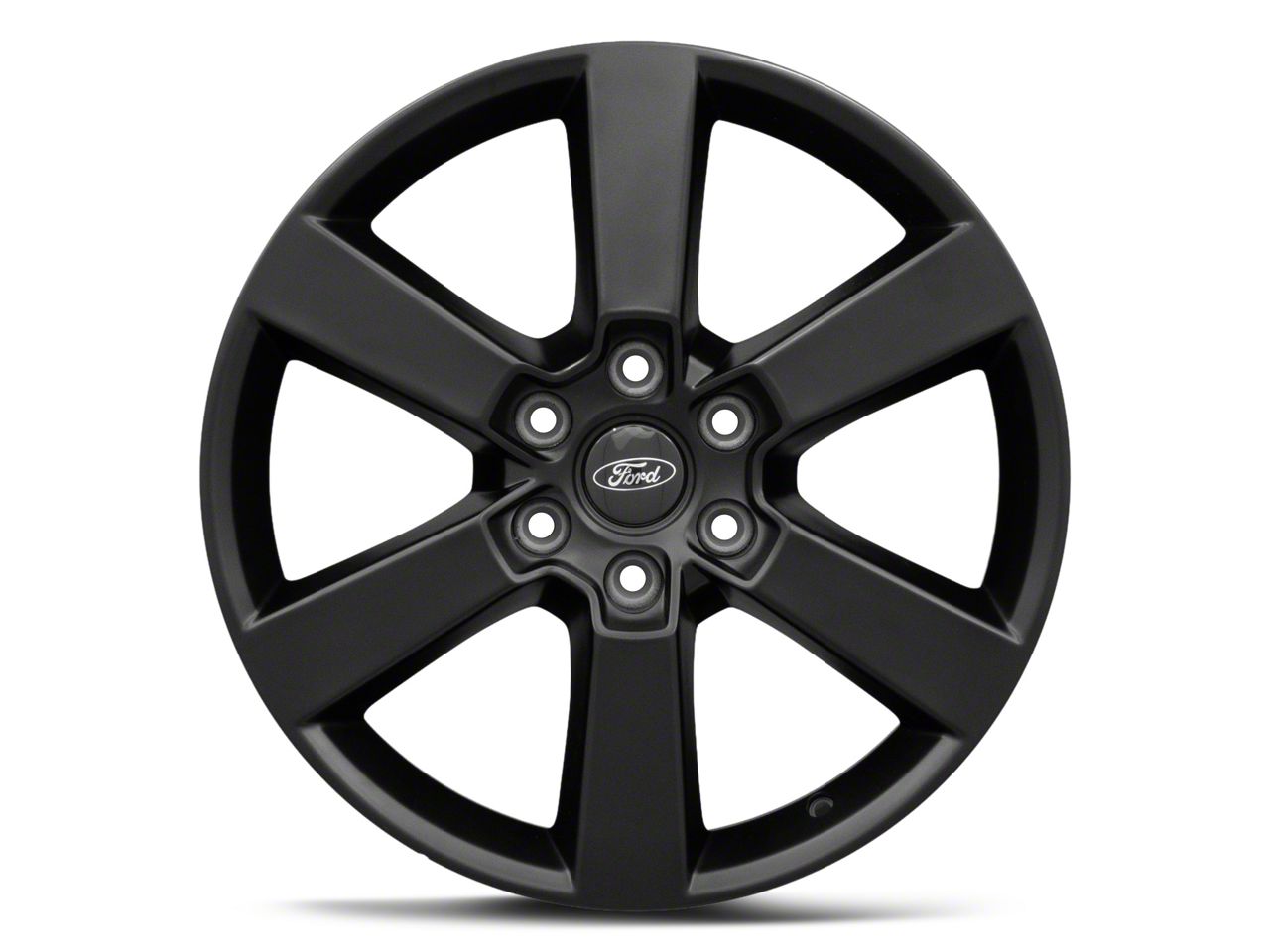 Ford Racing Six Spoke Matte Black 6-Lug Wheel; 20x8.5; 44mm Offset