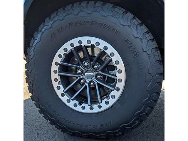F150 Raptor R Beadlocks Ford Performance F-150 Raptor Beadlock Magnetic Gray 6-Lug Wheel; 17x8 ...