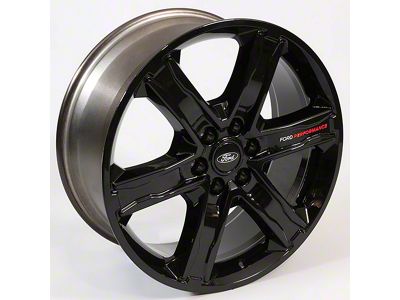 Ford Performance Six Spoke Gloss Black 6-Lug Wheel; 22x9.5; 44mm Offset (15-20 F-150)
