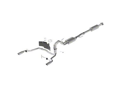 Ford Performance Sport Dual Exhaust System with Chrome Tips; Rear Exit (21-24 2.7L EcoBoost F-150)