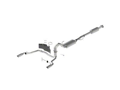 Ford Performance Touring Dual Exhaust System with Chrome Tips; Rear Exit (21-24 2.7L EcoBoost F-150)