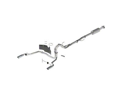 Ford Performance Extreme Dual Exhaust System with Chrome Tips; Rear Exit (21-24 3.5L EcoBoost F-150, Excluding Raptor & Tremor)