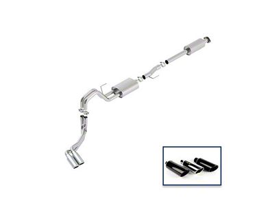 Ford Performance Touring Dual Exhaust System with Chrome Tips; Same Side Exit (15-20 3.5L EcoBoost F-150, Excluding Raptor & 19-20 Limited)