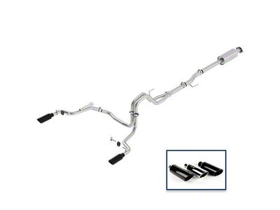 Ford Performance Extreme Dual Exhaust System with Black Chrome Tips; Rear Exit (15-20 5.0L F-150)