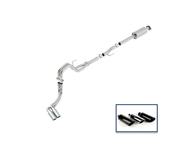 Ford Performance Extreme Dual Exhaust System with Chrome Tips; Same Side Exit (15-20 3.5L EcoBoost F-150, Excluding Raptor & 19-20 F-150 Limited)