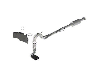 Ford Performance Extreme Dual Exhaust System with Black Chrome Tips; Same Side Exit (21-25 2.7L EcoBoost F-150)