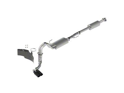 Ford Performance Touring Dual Exhaust System with Black Chrome Tips; Same Side Exit (21-25 5.0L F-150, Excluding Tremor)