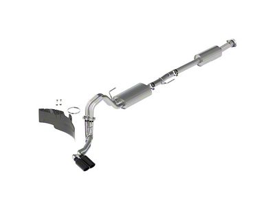 Ford Performance Touring Dual Exhaust System with Black Chrome Tips; Same Side Exit (21-24 5.0L F-150, Excluding Tremor)