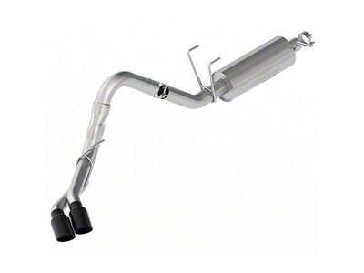 Ford Performance Sport Dual Exhaust System with Black Chrome Tips; Same Side Exit (20-22 7.3L F-250 Super Duty)
