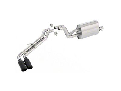 Ford Performance Sport Dual Exhaust System with Black Chrome Tips; Side Exit (19-23 Ranger)