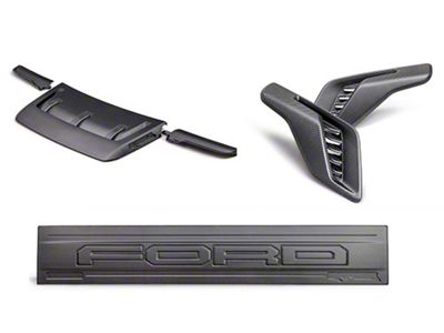 Ford Performance Appearance Kit; Matte Carbon Fiber (21-25 F-150 Raptor)